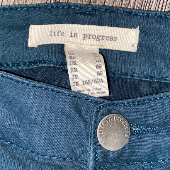 Size 27 dark turquoise green pants - Picture 2 of 5